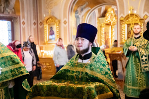 Божественная литургия в Свято-Троицком кафедральном соборе г. Саратова