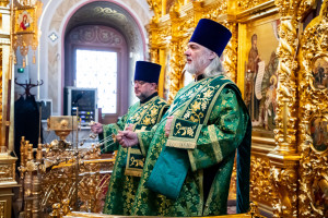 Божественная литургия в Свято-Троицком кафедральном соборе г. Саратова