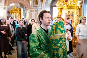 Божественная литургия в Свято-Троицком кафедральном соборе г. Саратова