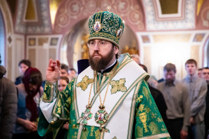 Божественная литургия в Свято-Троицком кафедральном соборе г. Саратова