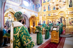 Божественная литургия в Свято-Троицком кафедральном соборе г. Саратова