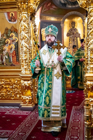 Божественная литургия в Свято-Троицком кафедральном соборе г. Саратова