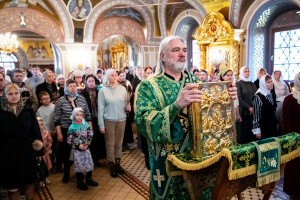 Божественная литургия в Свято-Троицком кафедральном соборе г. Саратова