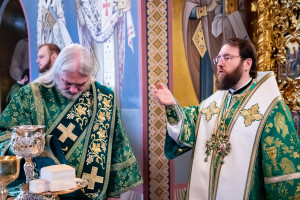 Божественная литургия в Свято-Троицком кафедральном соборе г. Саратова