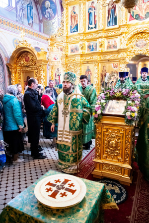 Божественная литургия в Свято-Троицком кафедральном соборе г. Саратова