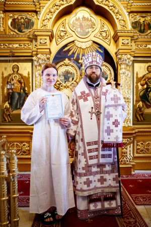 Вечерня в соединении с Крещальной литургией в Свято-Троицком кафедральном соборе г. Саратова