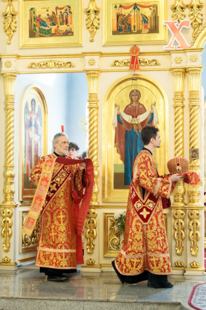Митрополит Игнатий совершил Божественную литургию в Покровском храме г. Петровска