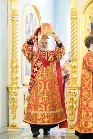 Митрополит Игнатий совершил Божественную литургию в Покровском храме г. Петровска