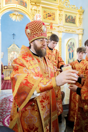Митрополит Игнатий совершил Божественную литургию в Покровском храме г. Петровска