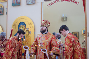 Митрополит Игнатий совершил Божественную литургию в храме святой равноапостольной Марии Магдалины г. Саратова