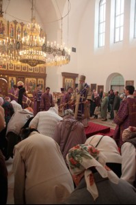 Божественная литургия в Свято-Троицком храме города Балаково