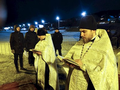 В Затоне совершено освящение иордани
