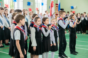 Последний звонок в в Покровской православной классической гимназии имени святого благоверного князя Александра Невского г. Саратова