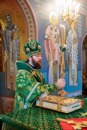 Митрополит Игнатий совершил Божественную литургию и великую вечерню в Свято-Троицком кафедральном соборе г. Саратова