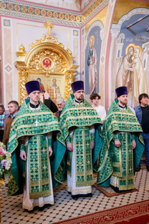 Божественная литургия и великая вечерня в Свято-Троицком кафедральном соборе г. Саратова