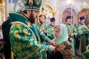 Божественная литургия и великая вечерня в Свято-Троицком кафедральном соборе г. Саратова