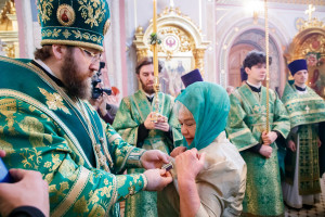 Божественная литургия и великая вечерня в Свято-Троицком кафедральном соборе г. Саратова