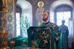 Божественная литургия и великая вечерня в Свято-Троицком кафедральном соборе г. Саратова