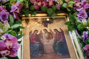 Божественная литургия и великая вечерня в Свято-Троицком кафедральном соборе г. Саратова