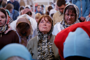 Божественная литургия и великая вечерня в Свято-Троицком кафедральном соборе г. Саратова