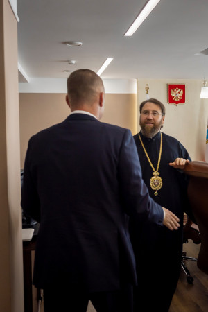 Митрополит Игнатий встретился с губернатором Саратовской области Романом Викторовичем Бусаргиным