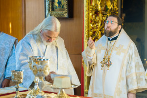 Митрополит Игнатий и митрополит Владимир совершили Божественную литургию в Свято-Духовском соборе г. Саратова