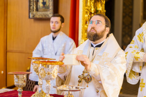 Митрополит Игнатий и митрополит Владимир совершили Божественную литургию в Свято-Духовском соборе г. Саратова
