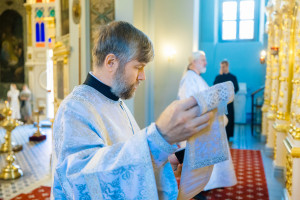 Митрополит Игнатий и митрополит Владимир совершили Божественную литургию в Свято-Духовском соборе г. Саратова