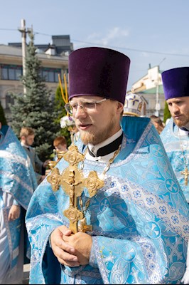Божественная литургия в Свято-Троицком кафедральном соборе г. Саратова