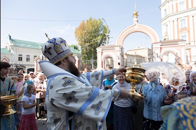 Божественная литургия в Свято-Троицком кафедральном соборе г. Саратова