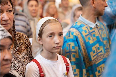 Божественная литургия в Свято-Троицком кафедральном соборе г. Саратова