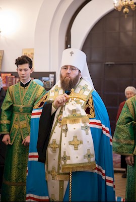 Митрополит Игнатий совершил всенощное бдение в храме преподобного Сергия Радонежского г. Саратова