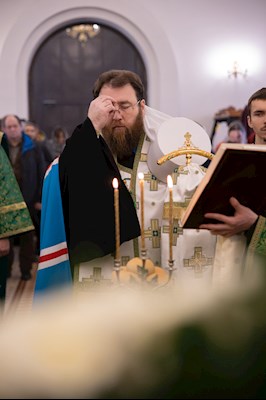 Митрополит Игнатий совершил всенощное бдение в храме преподобного Сергия Радонежского г. Саратова