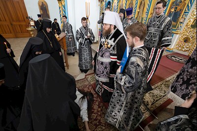 Митрополит Игнатий посетил с архипастырским визитом Свято-Сергиевский женский монастырь с. Алексеевка Базарно-Карабулакского района