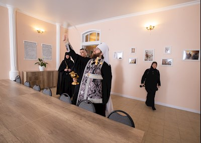 Митрополит Игнатий посетил с архипастырским визитом Свято-Сергиевский женский монастырь с. Алексеевка Базарно-Карабулакского района