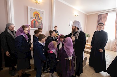 Митрополит Игнатий посетил с архипастырским визитом Свято-Сергиевский женский монастырь с. Алексеевка Базарно-Карабулакского района