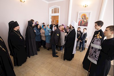 Митрополит Игнатий посетил с архипастырским визитом Свято-Сергиевский женский монастырь с. Алексеевка Базарно-Карабулакского района