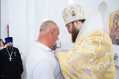 Митрополит Игнатий совершил малое освящение храма святителя Тихона Задонского г. Саратова и Божественную литургию в новоосвященном храме