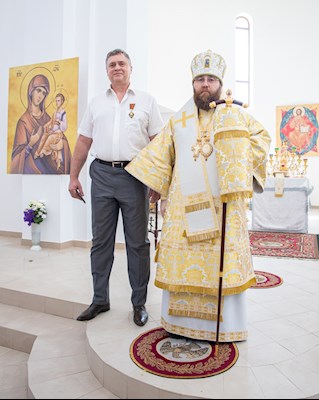 Митрополит Игнатий совершил малое освящение храма святителя Тихона Задонского г. Саратова и Божественную литургию в новоосвященном храме