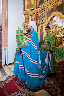 Митрополит Игнатий совершил Божественную литургию в Свято-Иоанновском женском монастыре с. Алексеевка Хвалынского района