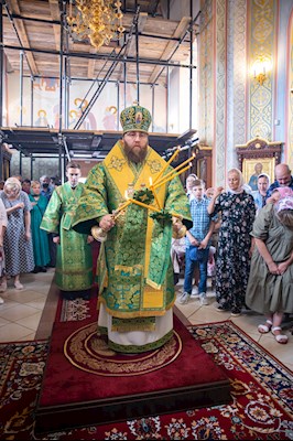 Митрополит Игнатий совершил Божественную литургию в Свято-Иоанновском женском монастыре с. Алексеевка Хвалынского района