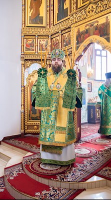 Митрополит Игнатий совершил Божественную литургию в Свято-Иоанновском женском монастыре с. Алексеевка Хвалынского района