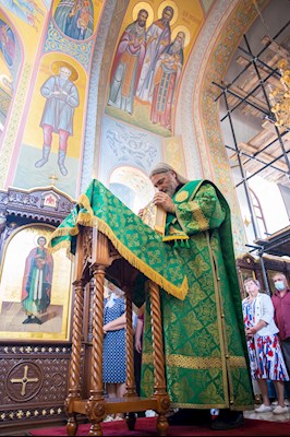 Митрополит Игнатий совершил Божественную литургию в Свято-Иоанновском женском монастыре с. Алексеевка Хвалынского района