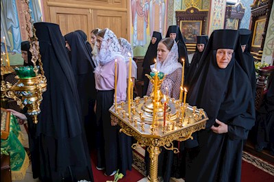 Митрополит Игнатий совершил Божественную литургию в Свято-Иоанновском женском монастыре с. Алексеевка Хвалынского района