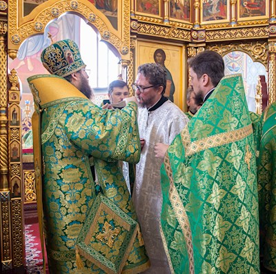 Митрополит Игнатий совершил Божественную литургию в Свято-Иоанновском женском монастыре с. Алексеевка Хвалынского района