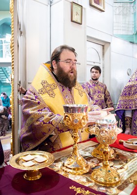 Митрополит Игнатий совершил Божественную литургию в храме Всех святых, в земле Русской просиявших, г. Саратова