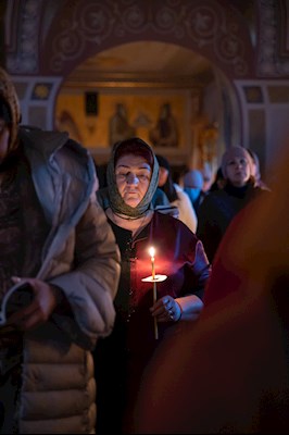Митрополит Игнатий совершил великое повечерие с чтением канона преподобного Андрея Критского в Свято-Троицком кафедральном соборе г. Саратова