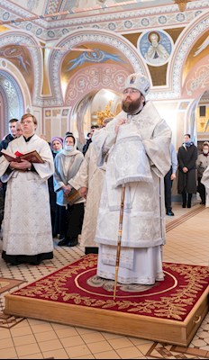 Митрополит Игнатий совершил великую вечерню в соединении с Литургией святителя Василия Великого в Свято-Троицком соборе г. Саратова