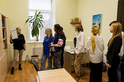 Студенты СГУ побывали в информационно-издательском отделе Саратовской епархии