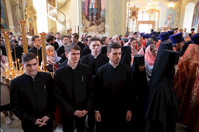 Митрополит Игнатий совершил Великую пасхальную вечерню в Покровском соборе г. Саратова